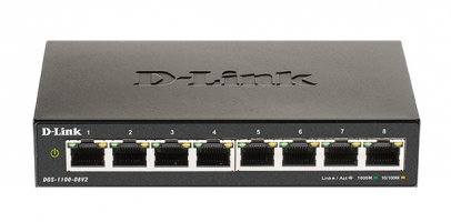 D-LINK SWITCH 8 PORT GIGABIT EASY SMART 